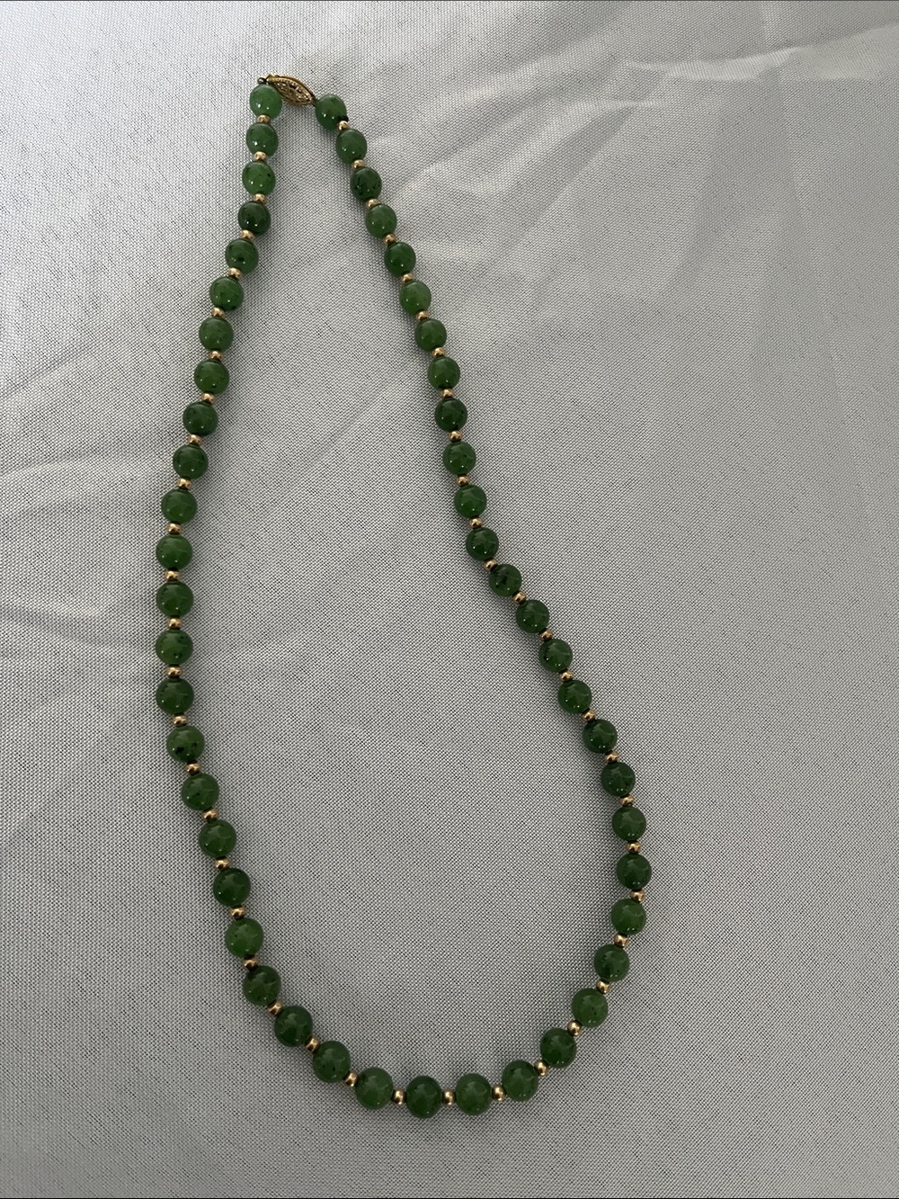 Jade Green Beaded Necklace - Classic Women’s Jewelry